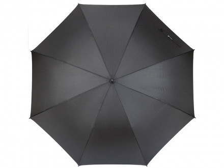 Зонт трость мужской TORBER, полуавтомат, черный, каркас файбергласс, эпонж, пластиковая ручка, диаметр 120 см