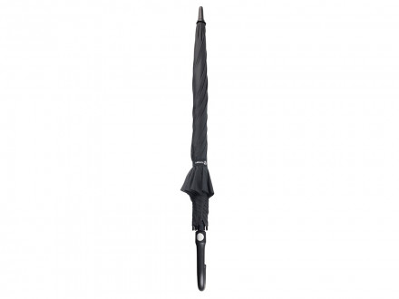 Зонт трость мужской TORBER, полуавтомат, черный, каркас файбергласс, эпонж, пластиковая ручка, диаметр 120 см