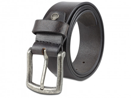 Ремень KLONDIKE Creek, односторонний, натуральная воловья кожа, цвет серый, 120 х 4 см