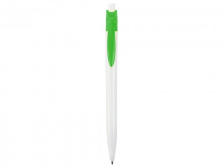 Ручка шариковая Какаду, белый/зеленое яблоко (Р)
