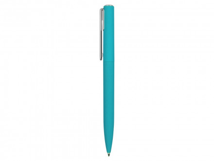 Ручка шариковая пластиковая Bon с покрытием soft touch, бирюзовый