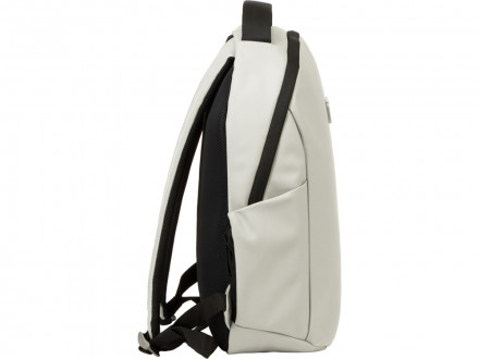 Рюкзак Sofit для ноутбука из экокожи, молочный (Р)