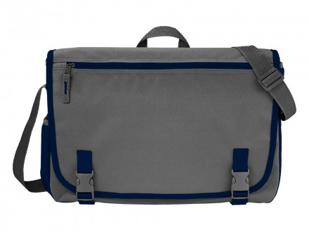 Сумка Punch для ноутбука 15,6, серый/темно-синий