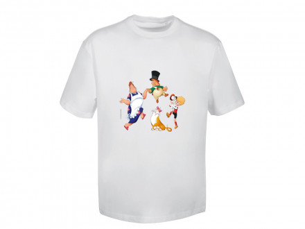 Футболка из хлопка френч-терри 220 г/м2 Карлсон, белый