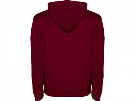 Толстовка с капюшоном Urban мужская, гранатовый/серый меланж