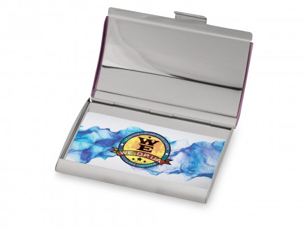 Визитница Смит, фиолетовый/серебристый