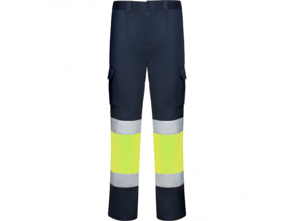 Брюки Daily stretch HV, нэйви/неоновый желтый