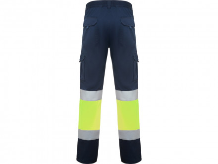 Брюки Daily stretch HV, нэйви/неоновый желтый