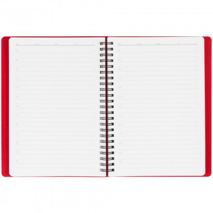 Ежедневник Twill, недатированный, красный