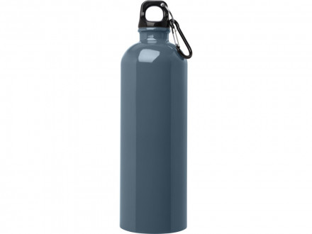 Одностенная бутылка для воды с карабином Oregon, изготовленная из нержавеющей стали, сертифицированной по стандарту RCS, объемом 750 мл - Hale Blue