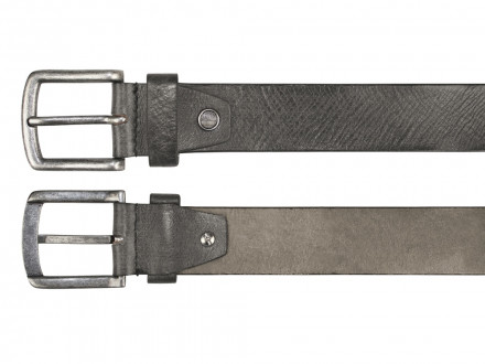 Ремень KLONDIKE Creek, односторонний, натуральная воловья кожа, цвет серый, 130 х 4 см