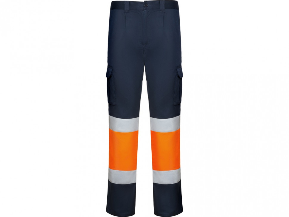 Брюки Daily stretch HV, нэйви/неоновый оранжевый