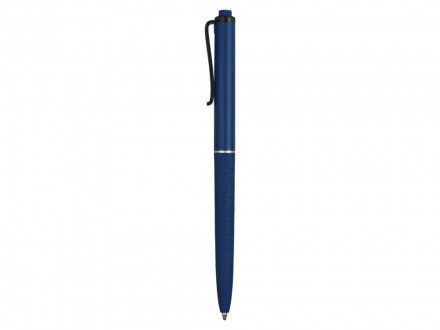 Ручка пластиковая soft-touch шариковая Plane, темно-синий