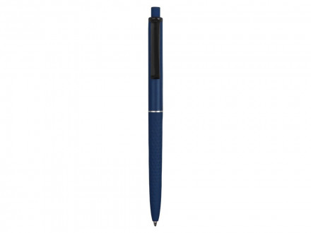 Ручка пластиковая soft-touch шариковая Plane, темно-синий
