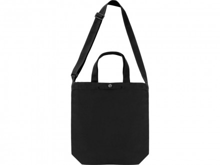 Сумка Helfer из хлопка на кнопке с регулирующейся лямкой, черный (P)