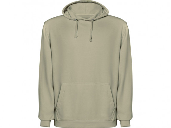 Толстовка с капюшоном KENIA унисекс, светлый хаки выстиранный