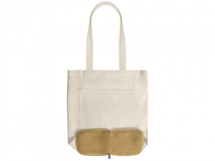 Складная сумка Jute из джута и хлопка, натуральный