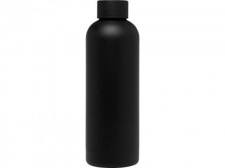 Spring медная бутылка с вакуумной изоляцией, сертифицированная согласно RCS, 500 мл - сплошной черный