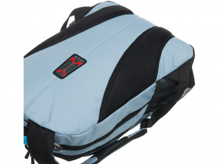Рюкзак TORBER ROCKIT серый/голубой, полиэстер/добби, 32x15x46 см, 22 л