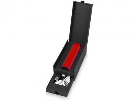 Портативное зарядное устройство Мьюзик, 5200 mAh, красный