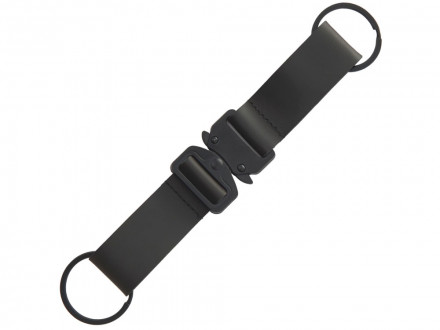 Отстегивающийся брелок-ремувка из эко-кожи Ninja, черный