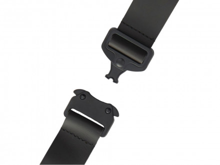 Отстегивающийся брелок-ремувка из эко-кожи Ninja, черный