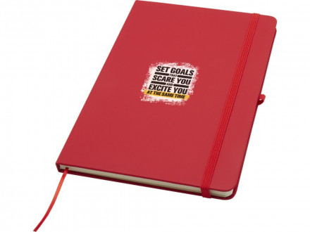 Блокнот Spectrum Plus формата A5 в твердой обложке - Красный