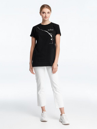 Футболка женская Maleficent Profile, черная