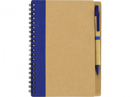 Подарочный набор Essentials с флешкой и блокнотом А5 с ручкой, синий