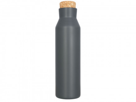 Вакуумная изолированная бутылка с пробкой, серебристый