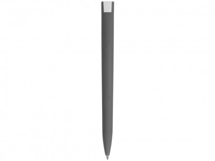 Ручка пластиковая soft-touch шариковая Zorro, серый/белый