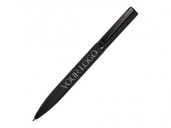 Шариковая металлическая ручка Siegfried, черный с серебристым слоем