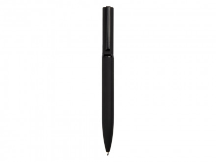 Шариковая металлическая ручка Siegfried, черный с серебристым слоем