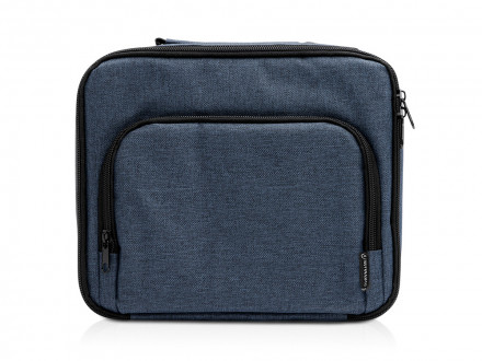 Сумка-холодильник из переработанного полиэстера Сотэк (SOTEK), меланжевый синий