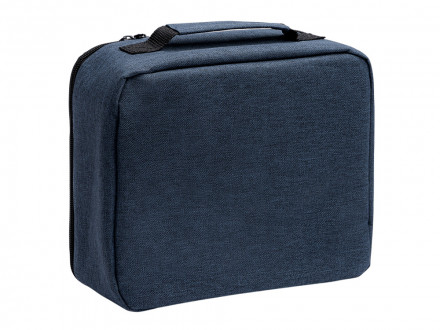 Сумка-холодильник из переработанного полиэстера Сотэк (SOTEK), меланжевый синий