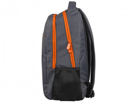 Рюкзак Metropolitan, серый с оранжевой молнией