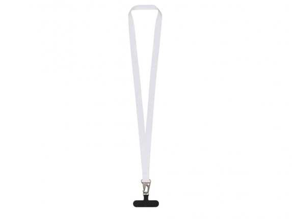 Ланъярд 2,5 см под сублимацию с большим карабином и узким держателем для телефона из ПЭ