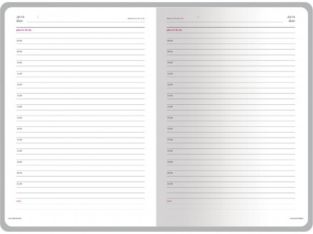 Ежедневник недатированный А5 Sidney Nebraska, синий (серебряный обрез, серебряные уголки)