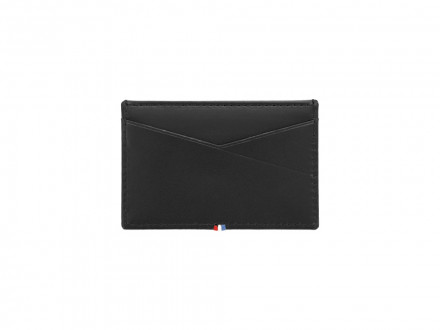 Чехол для кредитных карт (2), LINE D CAPSULE, черная гладкая телячья кожа