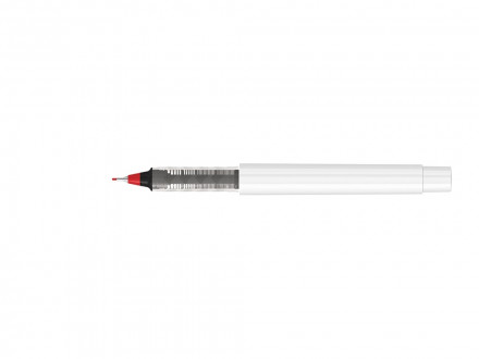 Капиллярная ручка в корпусе из переработанного материала rPET RECYCLED PET PEN PRO FL, белый с красным