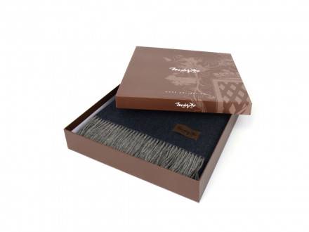 Плед MARZOTTO ERMES 1640, синий/серый