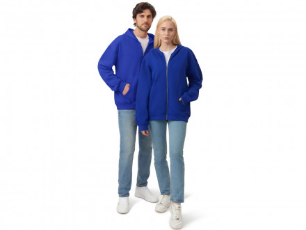 Толстовка оверсайз с капюшоном на молнии Monaco, синий классический
