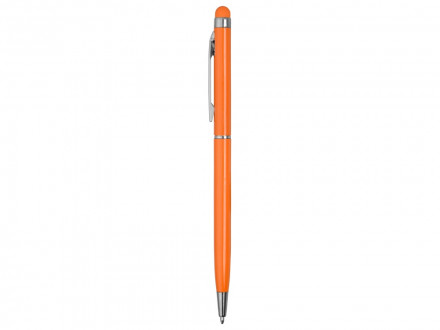 Ручка-стилус металлическая шариковая Jucy, оранжевый