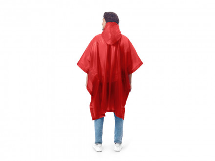 Пончо Hawaii c чехлом унисекс, красный