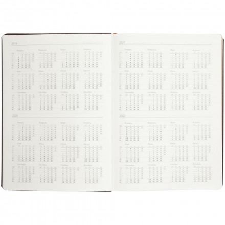 Ежедневник Saffian, недатированный, коричневый