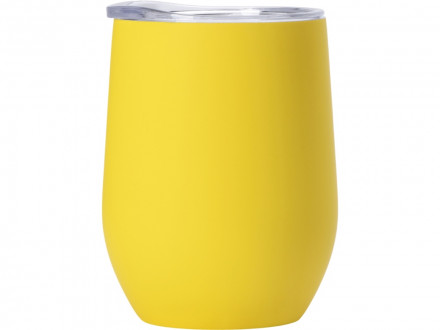 Термокружка Vacuum mug C1, soft touch, 370мл, желтый