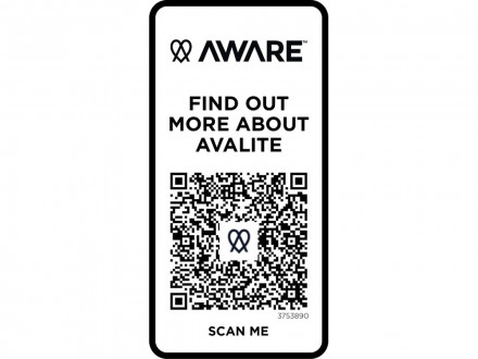 Avalite футболка унисекс Aware™ из переработанных материалов с коротким рукавом - Черный