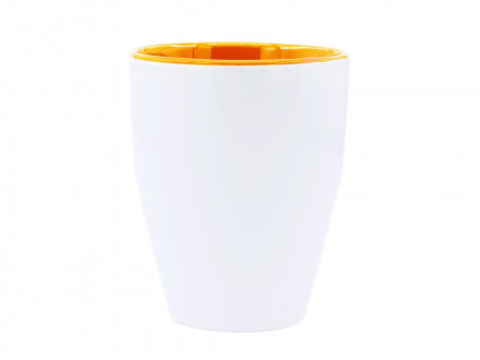 Керамическая кружка AKEBIA, 350 мл, белый/оранжевый