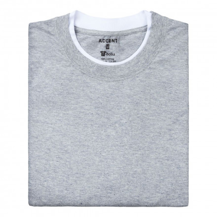 Футболка T-bolka Accent, серый меланж