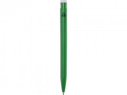 Шариковая ручка Unix из переработанной пластмассы, синие чернила - Зеленый